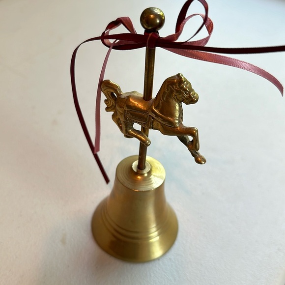 Solid Brass Carousel Horse Bell - Picture 1 of 4